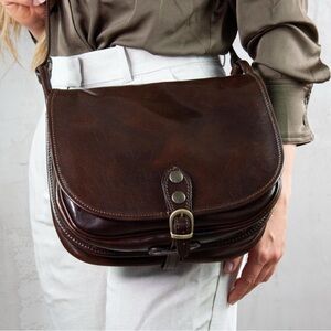 VERA PEllE ITALY "KARA" - Luxurious Italian Handbag made of Genuine Leather,